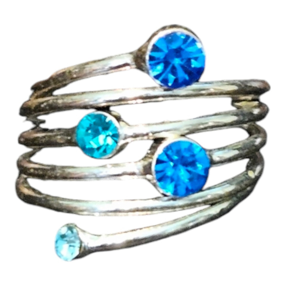 Women's Silvertone Birthstone Ring Size 7 - Picture 2 of 11